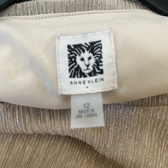 NWT Anne Klein Belted Gold Dress✨ - Picture 2 of 7